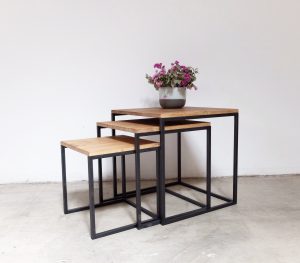 rojosillon_mesa set tres_ hierro y madera 03