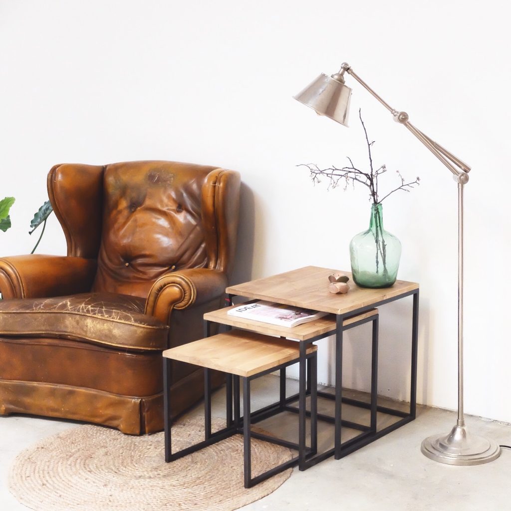 rojosillon_mesa set tres_ hierro y madera 07