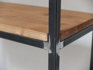 ESTANTERIA HIERRO Y MADERA  A MEDIDA
