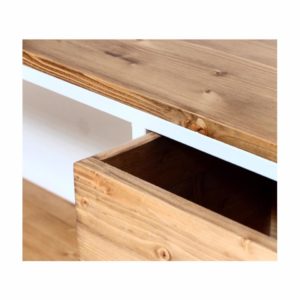 aparador hierro y madera a medida mueble tv rojosillon