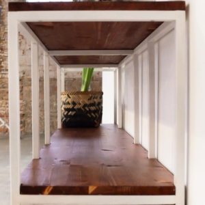 aparador TERESA hierro y madera mueble tv rojosillon