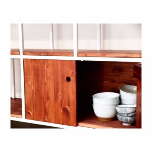 aparador TERESA hierro y madera mueble tv rojosillon