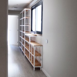 estanteria hierro y madera rojosillon 9