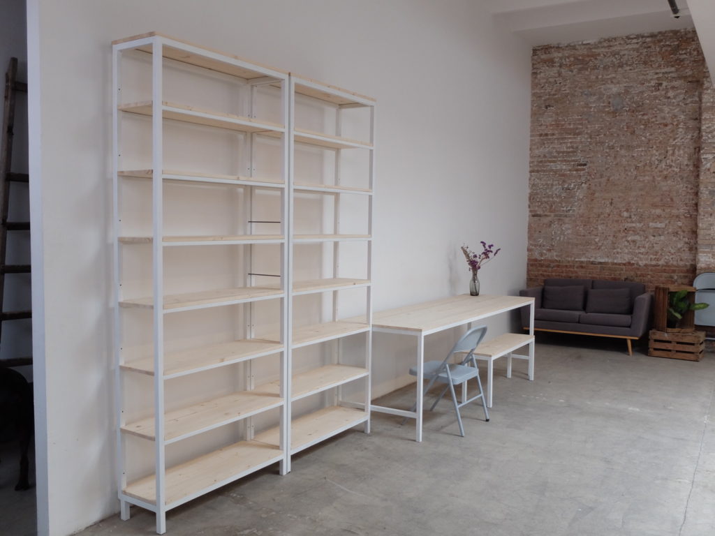 estanteria hierro y madera rojosillon 9