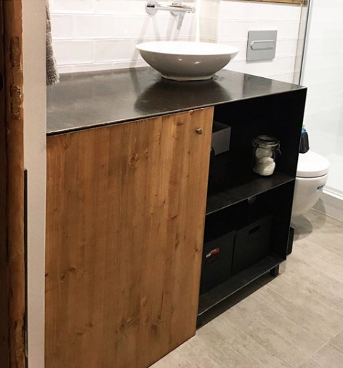 MESA HIERRO Y MADERA A MEDIDA