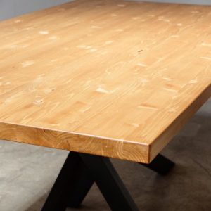 MESA HIERRO Y MADERA A MEDIDA 