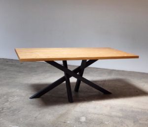 MESA HIERRO Y MADERA A MEDIDA 