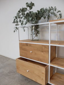 aparador hierro y madera_muebles a medida_estanteria