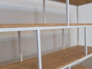 aparador hierro y madera_muebles a medida_estanteria