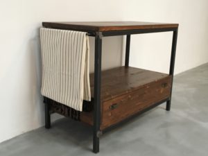 DISEÑO MOBILIARIO MUEBLES A MEDIDA HIERRO Y MADERA ROJOSILLON LAVABO