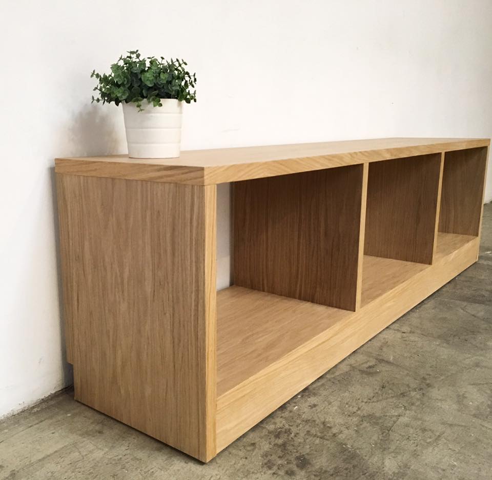 mueble bajo tv toble rojosillon a medida