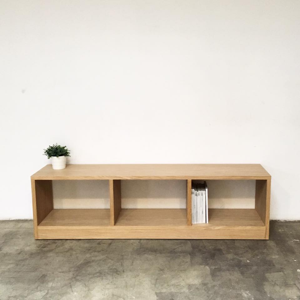 mueble bajo tv toble rojosillon a medida