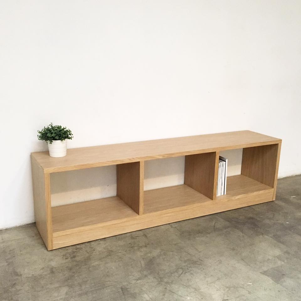 mueble bajo tv toble rojosillon a medida