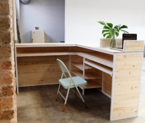 MOSTRADOR TIENDA A MEDIDA HIERRO Y MADERA ROJOSILLON