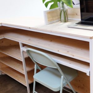 MOSTRADOR TIENDA A MEDIDA HIERRO Y MADERA ROJOSILLON