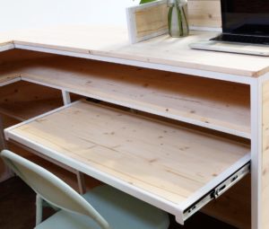 MOSTRADOR TIENDA A MEDIDA HIERRO Y MADERA ROJOSILLON